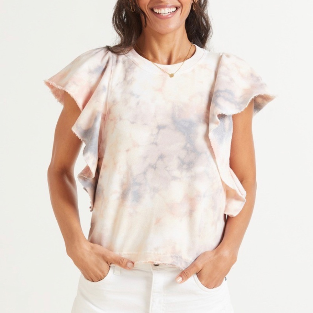 Michael Stars Ariana Flutter Sweatshirt